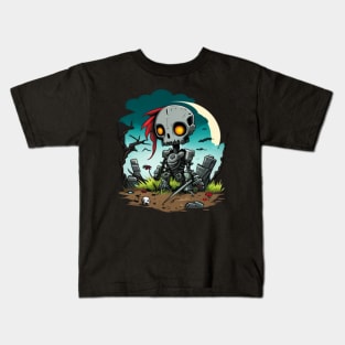 Robot girl Kids T-Shirt